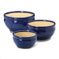 Ocean Blue Planter Trio 