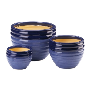 Duo Blue Tone Planter Trio 